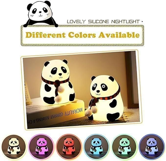 SnugglePanda™ – Adorable Silicone Night Light Lamp for Kids