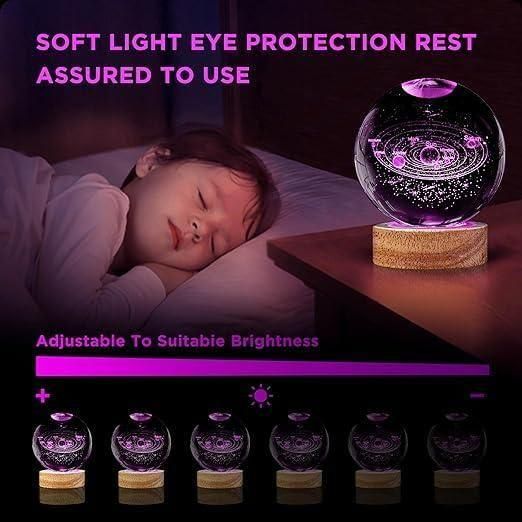 Luminous 3D Galaxy Lamp Ball