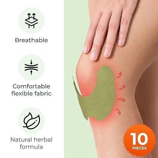 Herbal Knee Pain Relief Patches (Pack of 10, 20, 30)