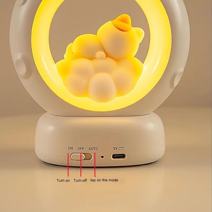 Sleeping Cat LED Night Light Lamp with Touch Control